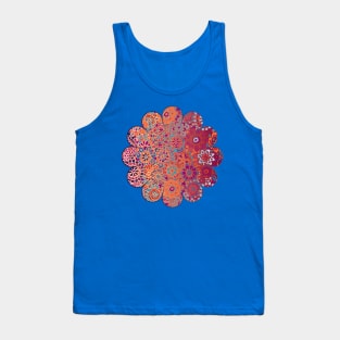 Psychedelic Ombre Flower Doodle Tank Top